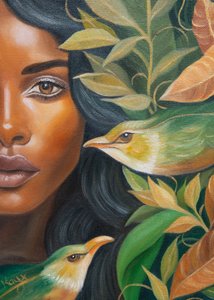 La mujer etérea de la selva