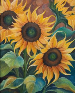 Cálidos girasoles de verano de Kay Shanley