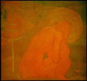 Oración (Estudio para un fresco)