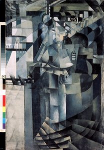 La vida en un Gran Hotel. Pintura de Kasimir Severinovich Malevich (Malevich, Malevic) (1878-1935), óleo sobre lienzo