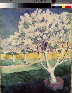 Paisaje de verano. Pintura de Kasimir Severinovich Malevich (Malevich, Malevic) (1878-1935), óleo sobre lienzo de Kazimir Severinovich Malevich