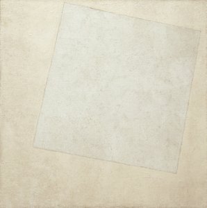 Composición suprematista: Blanco sobre blanco