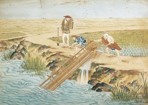 Países Bajos, Leiden, Trabajo en campos de arroz de Keiga Kawahara
