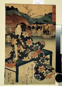 Serie r es Beaute s de Tokaido: "" Mariko, s Tachion 21 "" -1835 Musee Po ch Kine también s