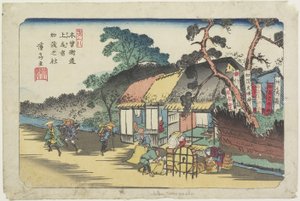 No.6: Santuario Kamo cerca de la Estación Ageo, 1830-1844 de Keisai Eisen