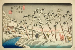 No. 15: Itahana, de la serie "Sesenta y nueve estaciones del Kisokaido" de Keisai Eisen