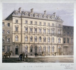 No 8 Old Jewry, Ciudad de Londres, c1865 de Kell Brothers