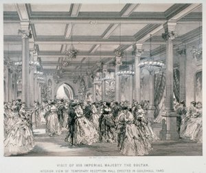 Recepción para el Sultán de Turquía, Guildhall, Ciudad de Londres, 1867