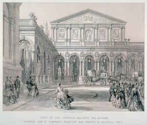 Visita de Abd-ul-Aziz, Sultán de Turquía al Guildhall, Ciudad de Londres, 1867