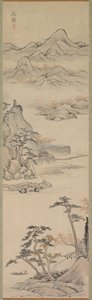 Paisaje con Navegantes, finales del siglo XVIII-principios del siglo XIX de Kenkado Kimura