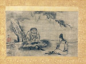 Encuentro zen Niaoke Daolin y Bai Juyi, siglo XVI de Kenkō Shōkei