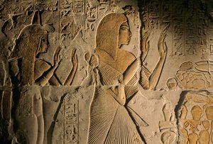 Egipto; Amarna; mm6741; Arqueología; XVIII dinastía;Tumba de maya, Sakkara, Saqqara, Reino Nuevo, 2001 (foto)
