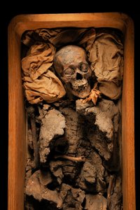 Momia de Amenhotep III, abuelo del rey Tut, KV 35, Tutankamón; dinastía XVIII; Nueva..., 2005 (foto) de Kenneth Garrett