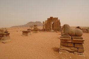 Yacimiento de Naga, Naqa, Alta Nubia, Nubia, centro antiguo, Período Meroítico
