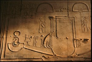 Relieve de corteza del templo de Seti I, Abidos, Egipto, 2005 (foto) de Kenneth Garrett
