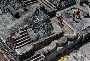 Tenochtitlan, Templo Mayor, Azteca, Calendario, México, Arqueología, Ciudad de México, instit..., 2010 (foto) de Kenneth Garrett