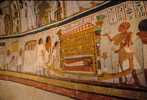 Tumba de Roy; cortejo fúnebre, ; dinastía XVIII. Valle de los Nobles; Tebas; Egipto; Ne...