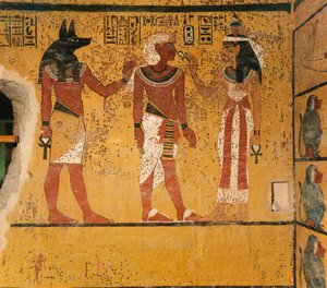 Pintura mural en la tumba del rey Tutankamón; ; Egipto; Reino Nuevo; Tutankamón; Valle..., 2003 (foto)