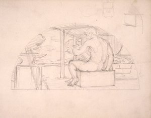 (Rotonda del Capitolio del Estado de Iowa) (Fabricantes, estudio para panel) de Kenyon Cox