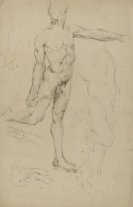(Sin título) (Estudios de desnudos masculinos) de Kenyon Cox