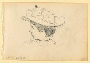 Retrato de Louise King Cox de Kenyon Cox