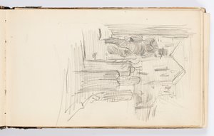 Página de cuaderno de bocetos de Kenyon Cox