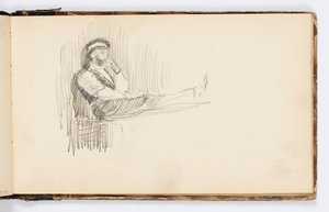 Página de cuaderno de bocetos de Kenyon Cox