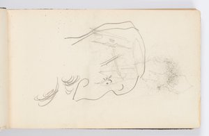 Página de cuaderno de bocetos: Caricaturas de Kenyon Cox