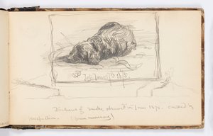 Página de cuaderno de bocetos: Jet de Kenyon Cox