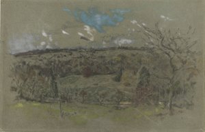 Paisaje de colinas con colores otoñales de Ker Xavier Roussel