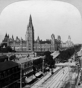 Parlamento, Ottawa, Ontario, Canadá de Keystone View Company