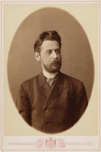Retrato del poeta Innokenty Annensky 1856-1909 de Kiev . Photo studio V. Vysotsky