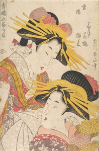 Álbum de grabados de Kikugawa Eizan, Utagawa Kunisada y Utagawa Kunimaru