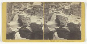 Cataratas del Ammonoosuc, 1855-75 de Kilburn Brothers, BW Kilburn