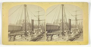 Vista desde T Wharf, Boston, Mass, 1855-75 de Kilburn Brothers, BW Kilburn