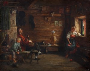 Idilio familiar de Kirill Vikentievich Lemoch
