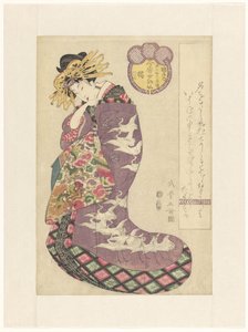 Cortesana Tachibana de la casa Tsuruya de Kitagawa Shikimaro