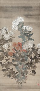 Crisantemos de Kitagawa Sosetsu