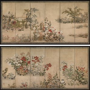 Flowers and Grasses de Kitagawa Sosetsu