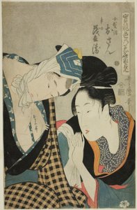 Una prueba de habilidad - las cabeceras del amor (Jitsu kurabe iro no minakami): Osan y Mohei