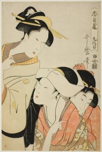 Acto IX (Kudanme), de la serie "El Tesoro de los Retenedores Leales (Chushingura)" de Kitagawa Utamaro