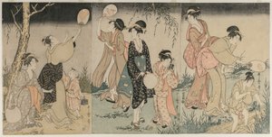 Catching Fireflies de Kitagawa Utamaro