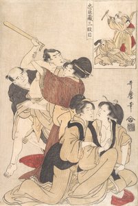 Chushingura Acto III, ca. 1800 de Kitagawa Utamaro