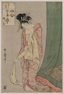Hanaogi de Ogiya de la serie Rompecabezas, c. 1797