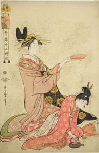 Hora del Jabalí (I no koku), de la serie "Doce horas en Yoshiwara (Seiro juni toki tsuzuki)" de Kitagawa Utamaro