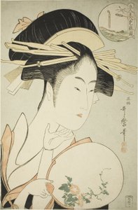 Kisegawa del Matsubaya, c.1795-96 (impresión en color en madera; oban) de Kitagawa Utamaro
