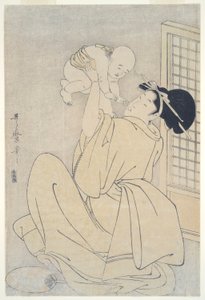 Madre e hijo de Kitagawa Utamaro