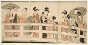 Encima y debajo del Puente Ryogoku (Ryogokubashi no ue, shita)