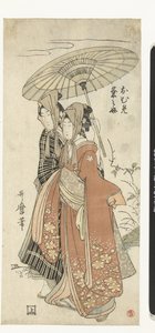 Presagio Kumenosuke Kumenosuke Ome (objeto de sonido de sangre CT) de Kitagawa Utamaro