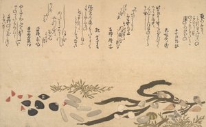 Conchas bajo el agua, 1790 de Kitagawa Utamaro